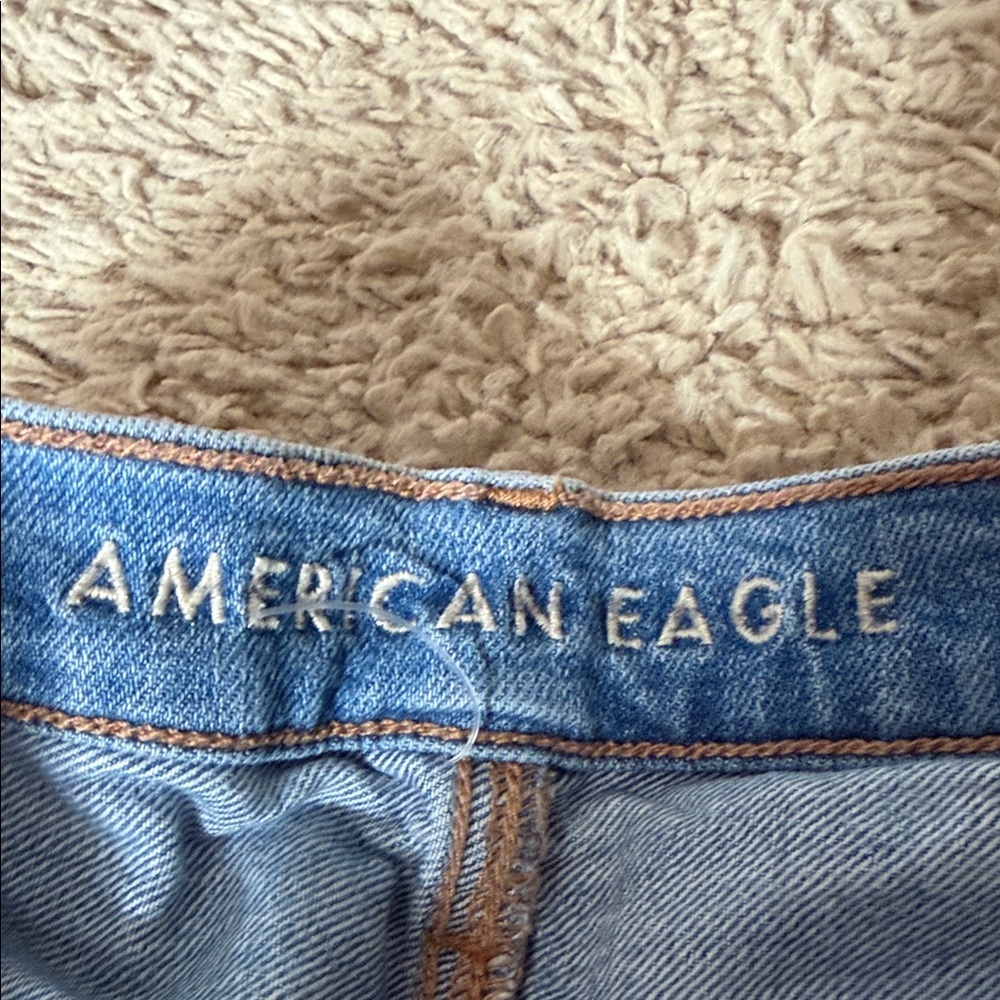 90s bootcut American Eagle Outfitters Light Blue Straight Leg Jeans - Picture 4 of 9